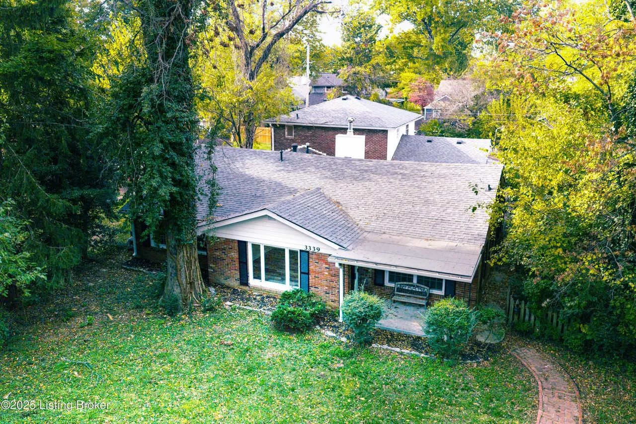 Aerial view showing full property extent